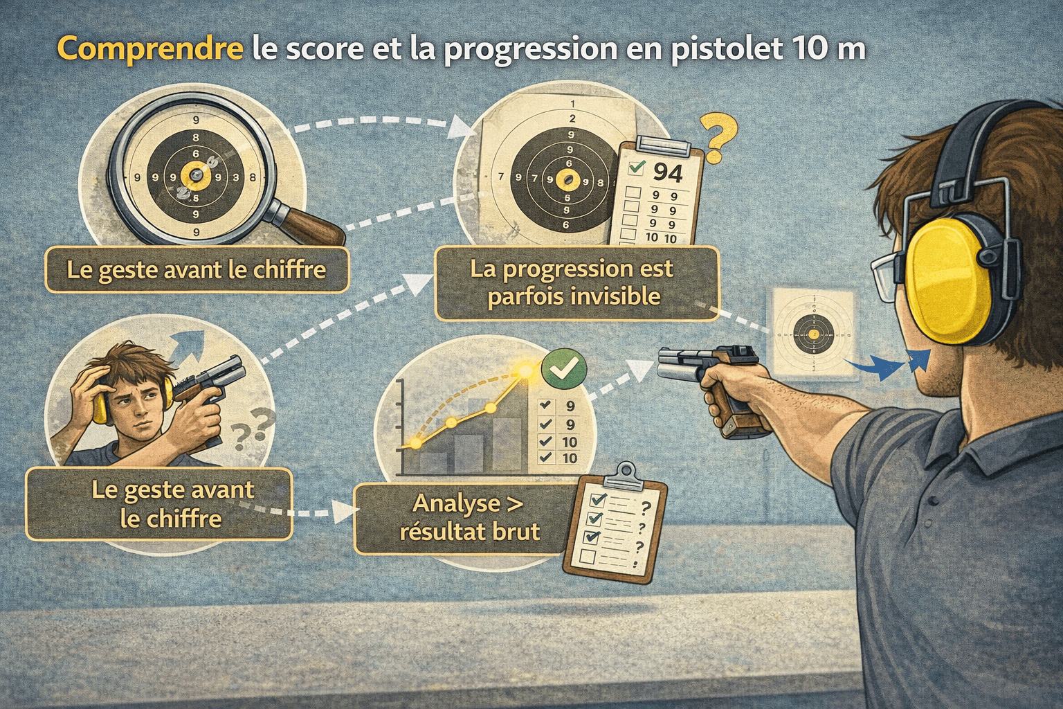 09 – Comprendre le score et la progression en pistolet 10 m