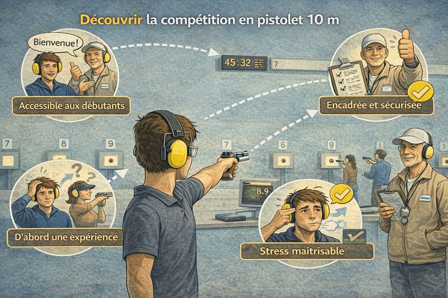 10 – Découvrir la compétition en pistolet 10 m