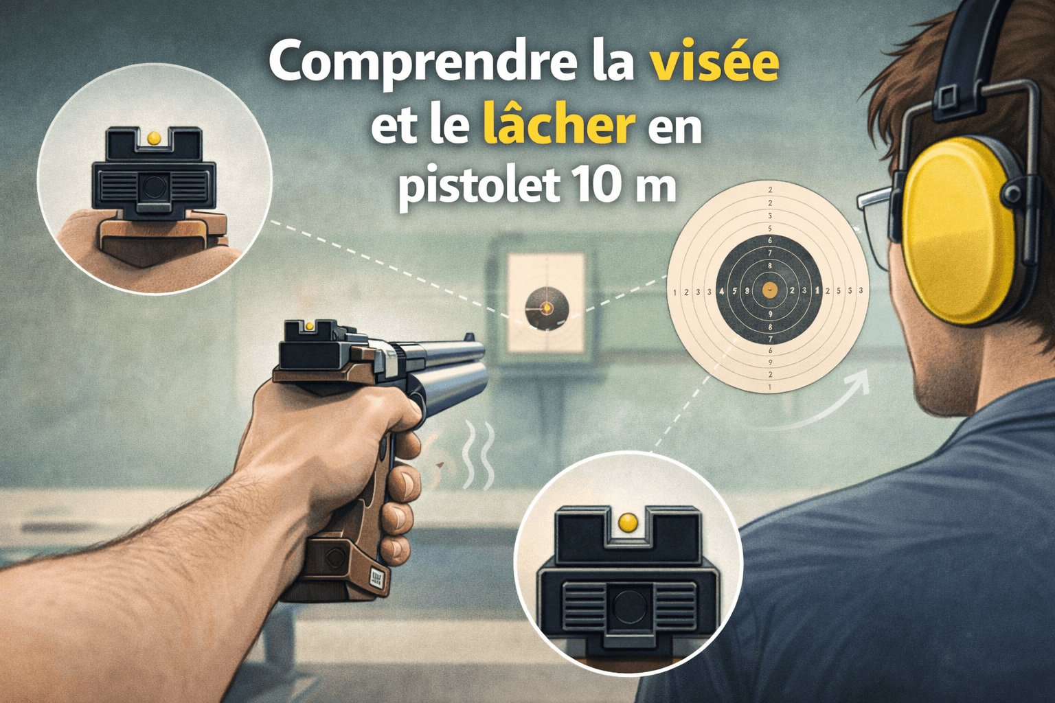 03 – Comprendre la visée et le lâcher en pistolet 10 m
