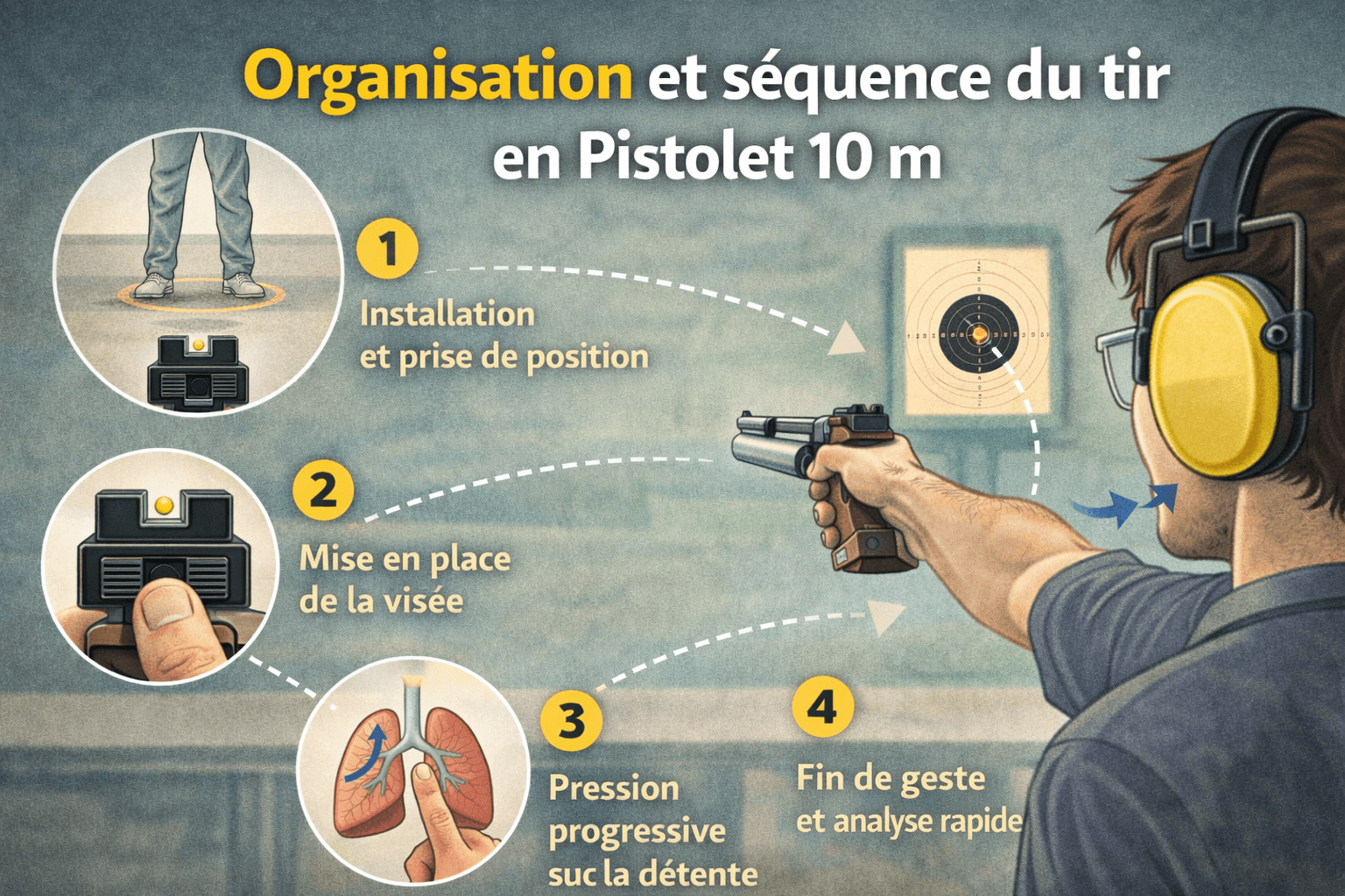 06 – Organisation et séquence du tir en Pistolet 10 m